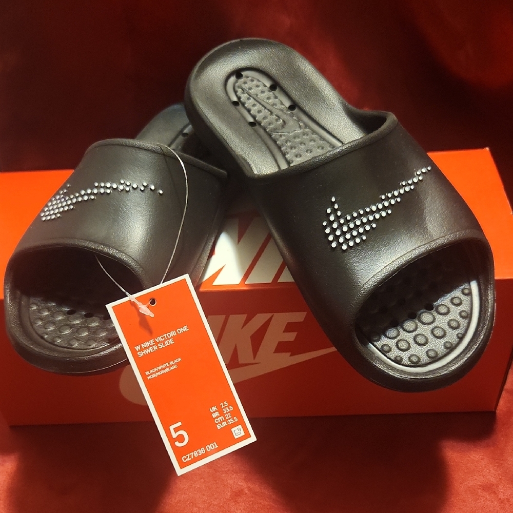 Nike Black Slide Sandals
